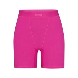 SKIMS SOFT LOUNGE BOXER in Hot Pink